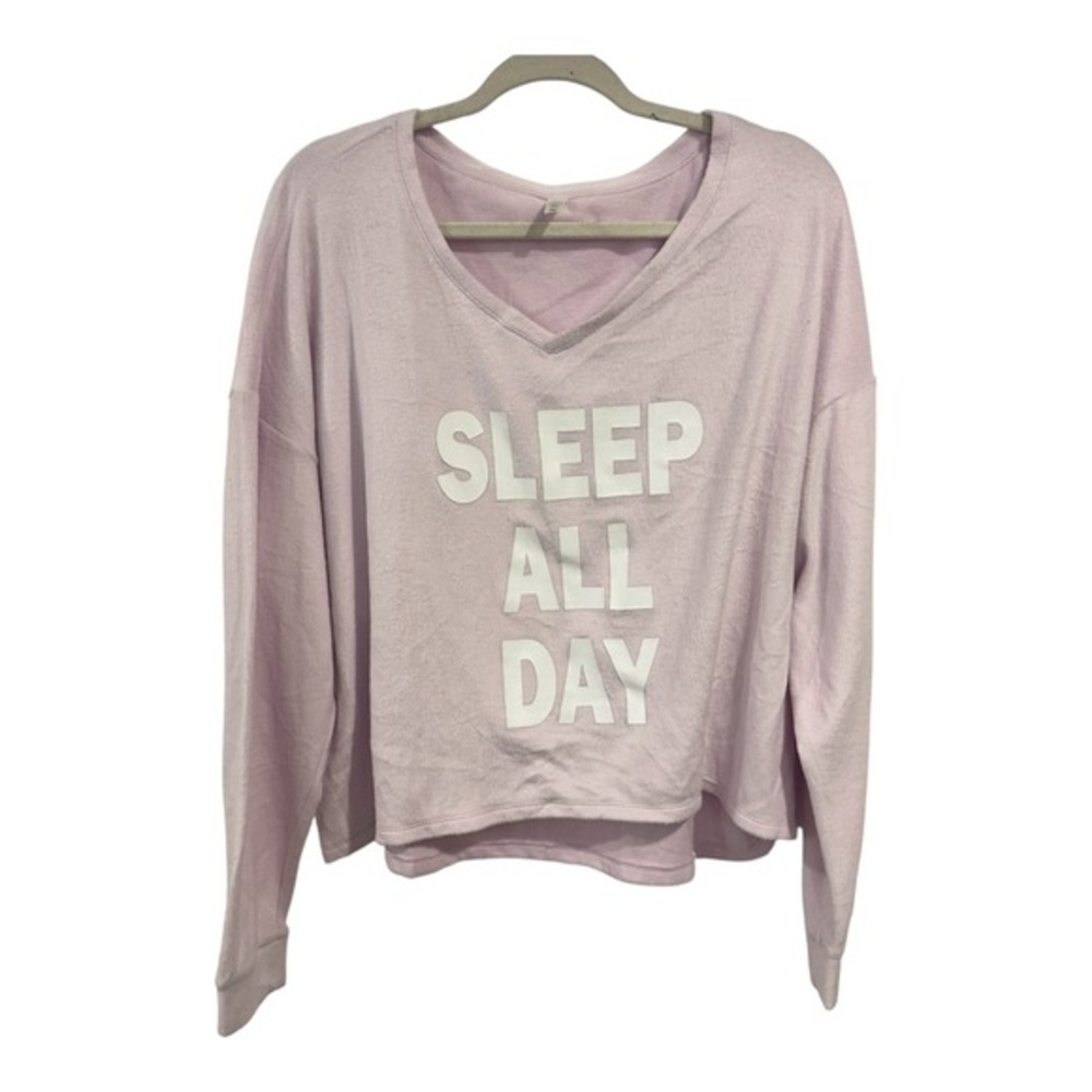 SO Intimates Pink‎ Sleep All Day Graphic Pajama Top XXL ZG14P001RP New
